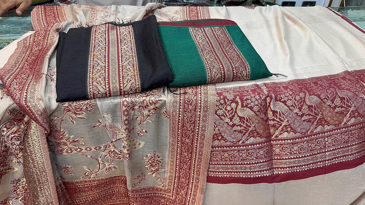 New Kashmiri Suit | Mulberry Silk /Pure Silk Kani | Pure Pashmina Kani Suit | Wool Suits / Silk Suit