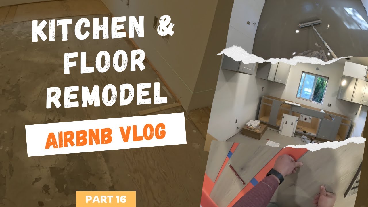Kitchen and floor | Airbnb Remodel Part 16