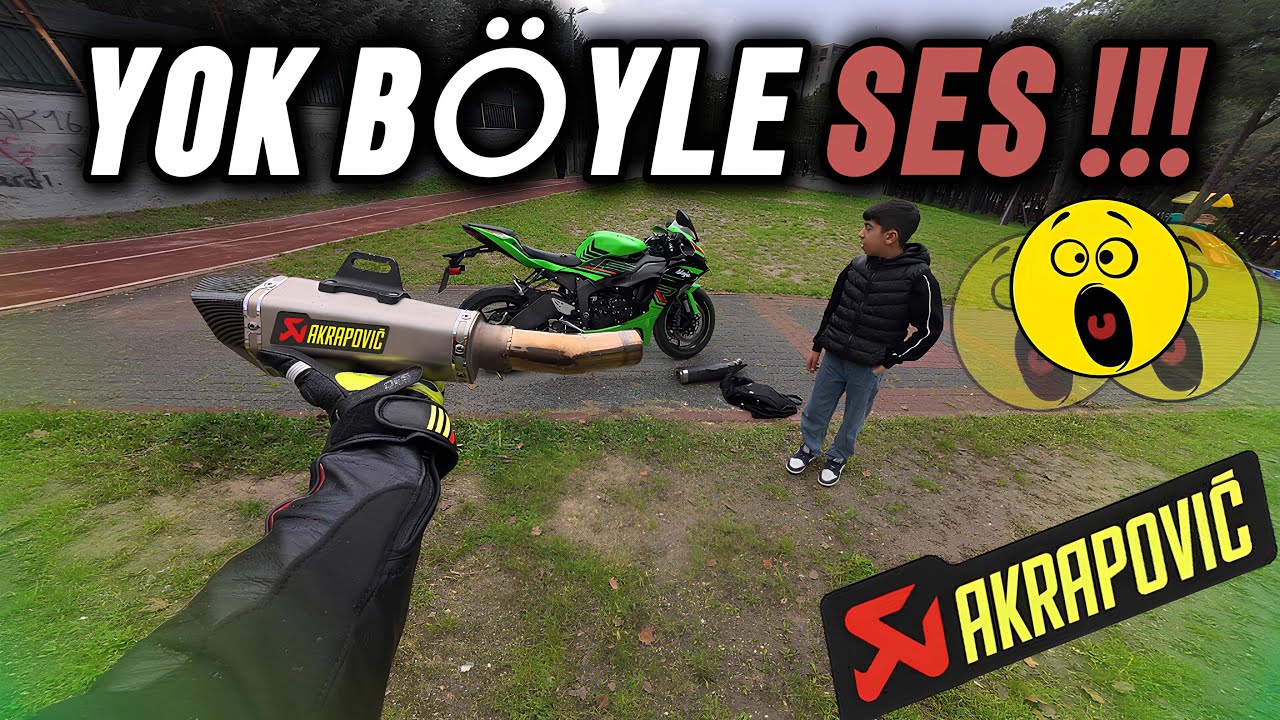 KAWASAKİ ZX6R EGZOZ TAKTIK - YENİ MOTORUMA AKRAPOVİÇ EGZOZ TAKTIM !