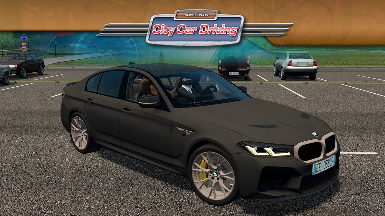 BMW M5 CS LCI F90 | City Car Driving | Logitech G29