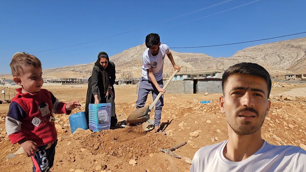 Rural life: From planting potatoes to shaving Afshin's head🌱🎋