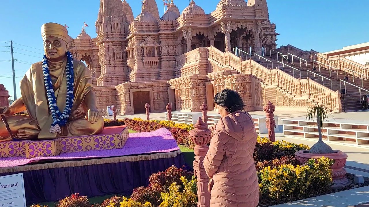 Walking tour of the BAPS Shri Swaminarayan Mandir in Chino Hills California