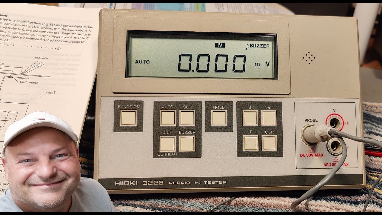 Ремонт HIOKI 3228 Hi Tester 1990, расстояние до короткого искателя.