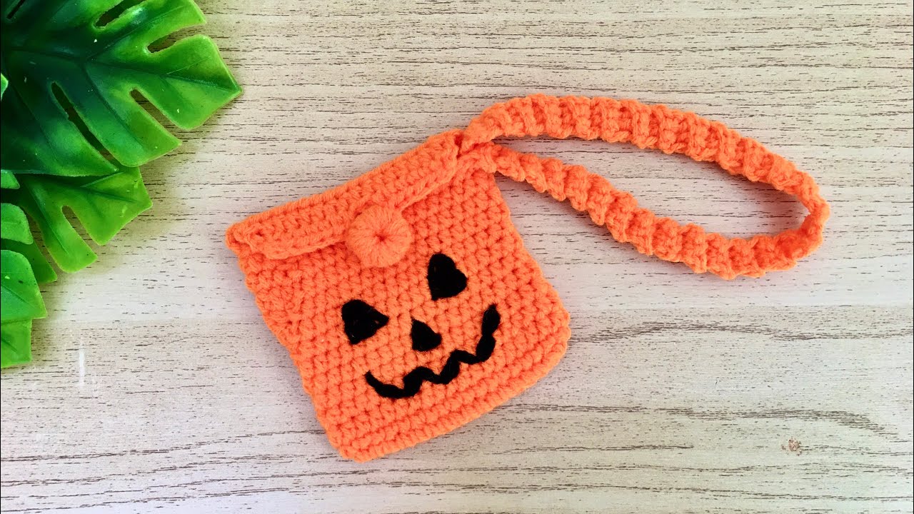 Crochet Halloween Purse bag,Halloween crochet bag