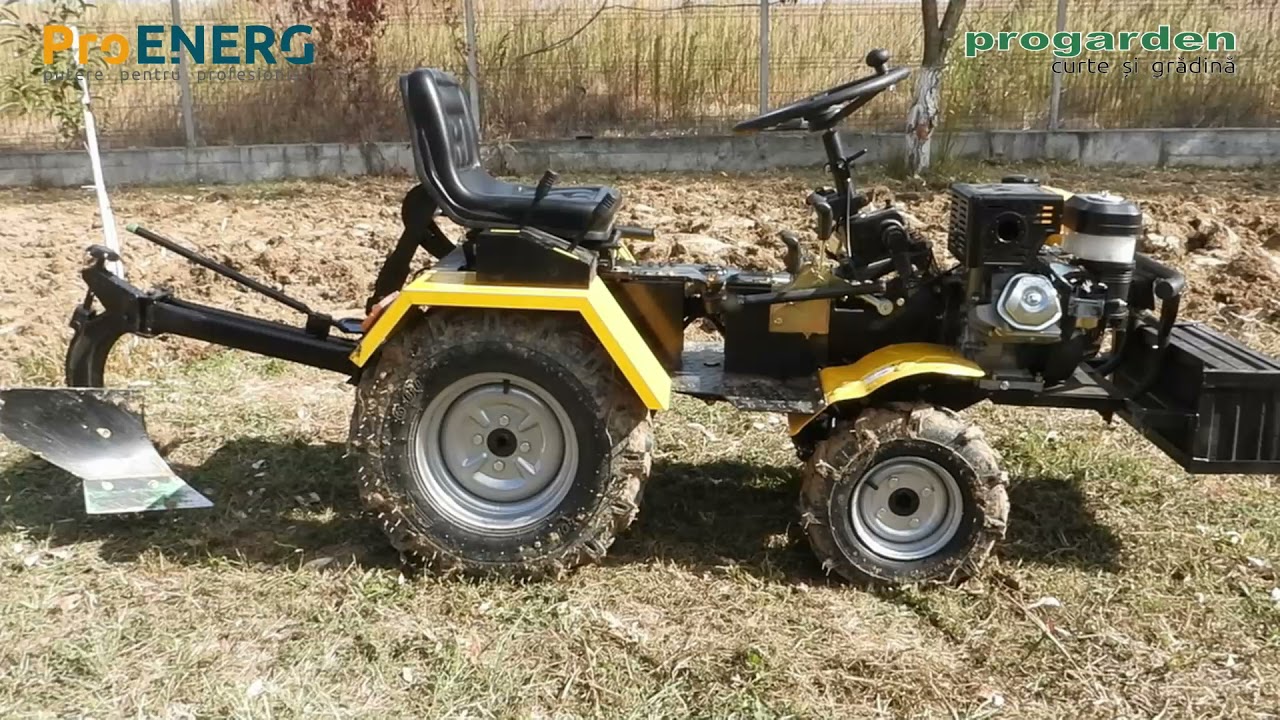 Mini-tractor ProGarden Campo 1856 - prezentare si probe de lucru
