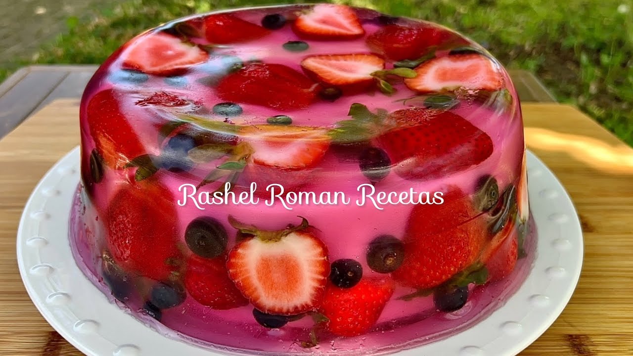 Postre facil de frutas encapsuladas gelatina de leche/ sobremesas 🍓