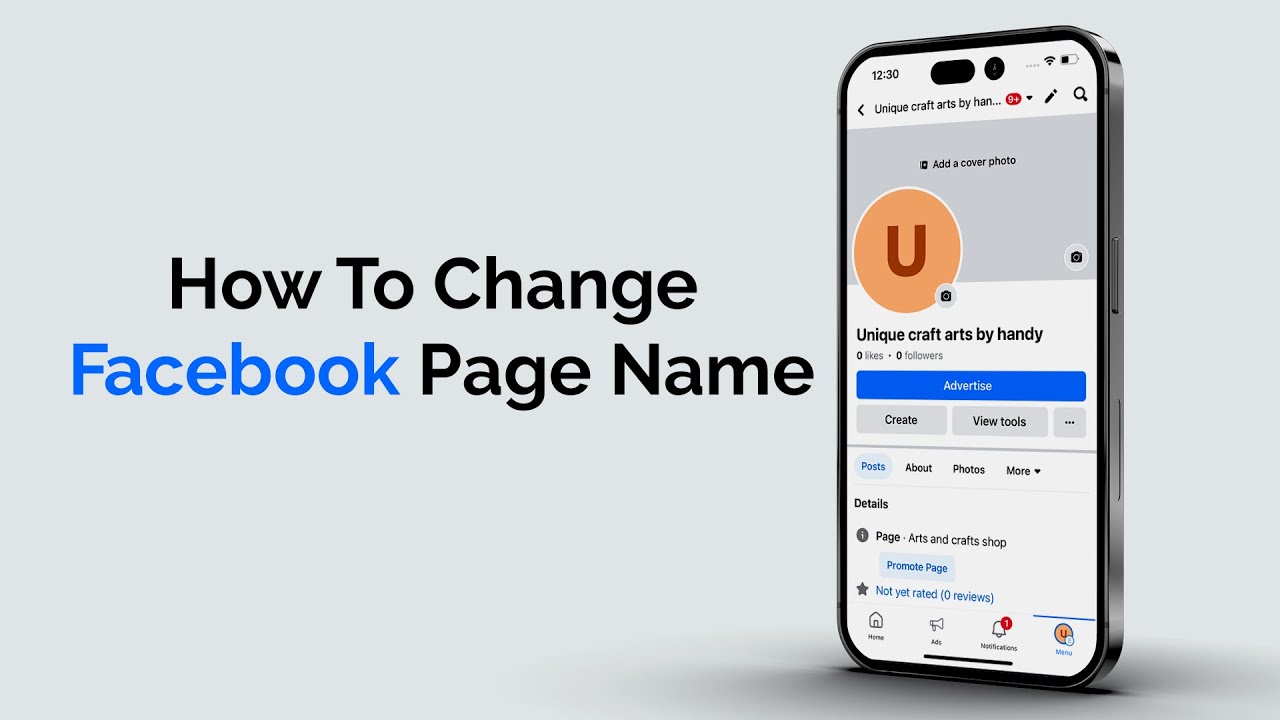 Как изменить имя страницы Facebook?