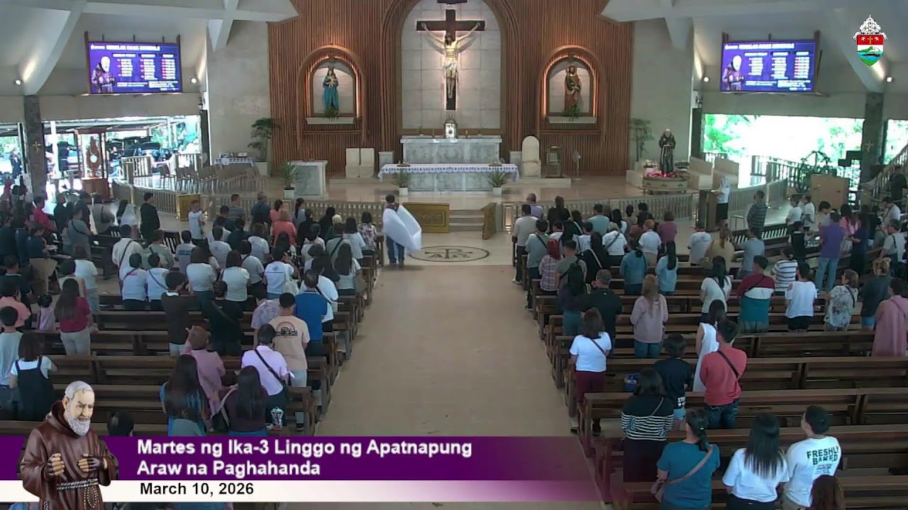 Mar 10, 2026 | 10 a.m. - Martes ng Ika-3 Linggo ng Apatnapung Araw na Paghahanda