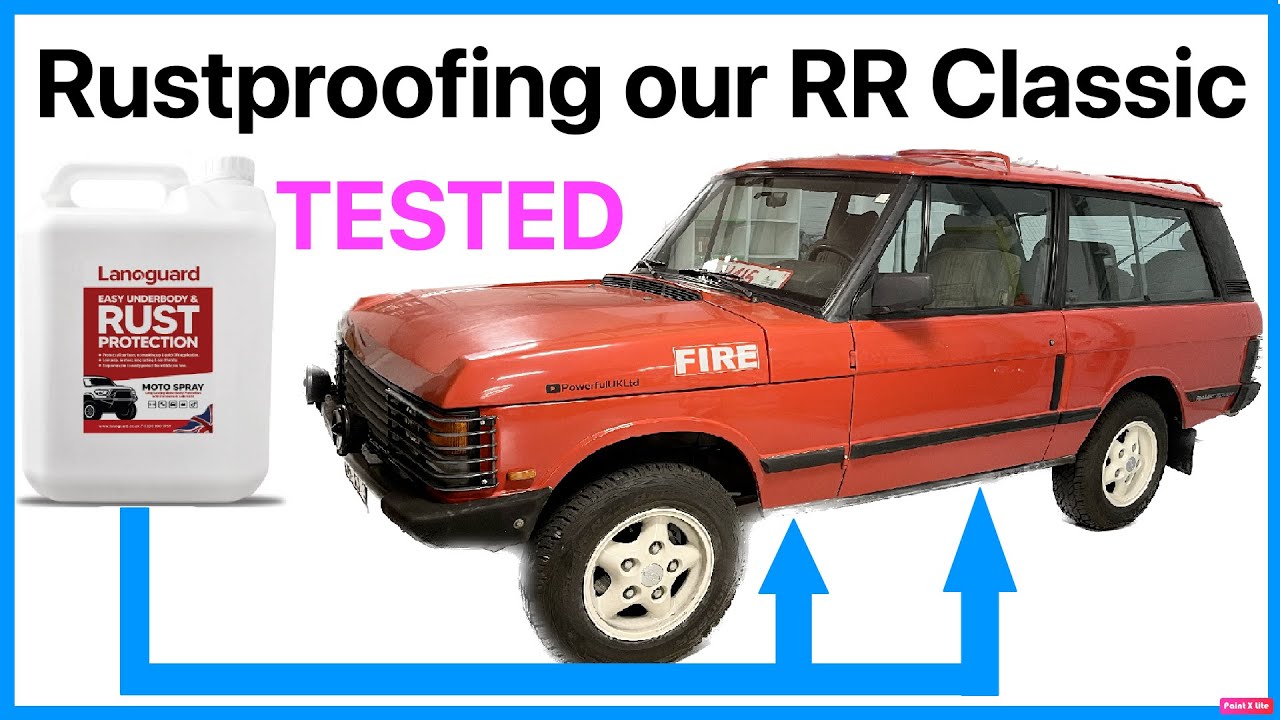 Защита шасси Range Rover Classic от ржавчины с помощью средства Lanoguard Chassis Protection — ес...