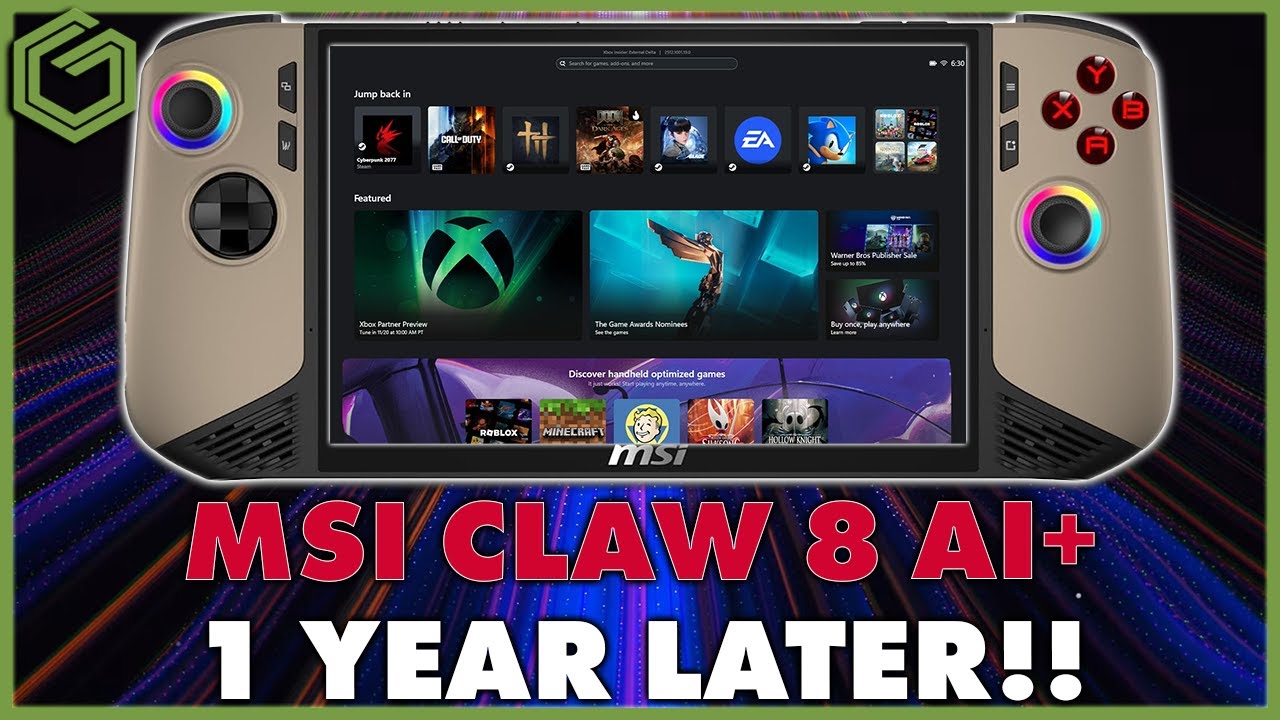 Ноутбук MSI Claw 8 AI+ спустя год — стоит ли его покупать?