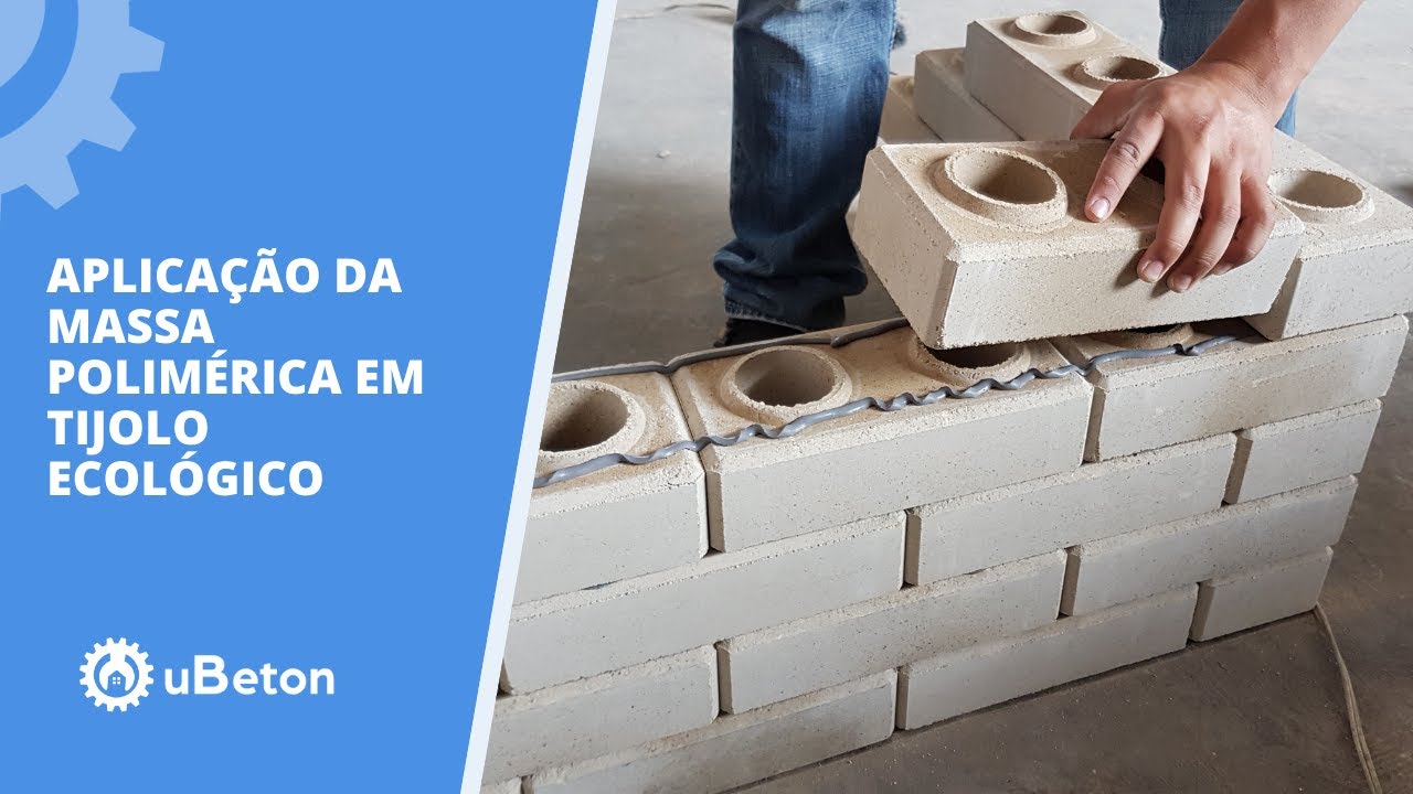 Argamassa polimérica em tijolos ecológicos | uBeton