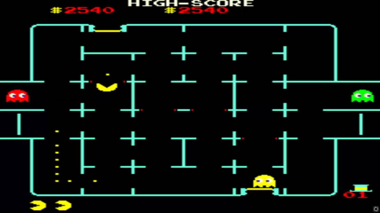 ARCADE HACK PAC N CHASE PAC'N'CHASE FROM LOCK N CHASE PACMAN PAC MAN HACK CLONE ELEMENTS HOMEBREW