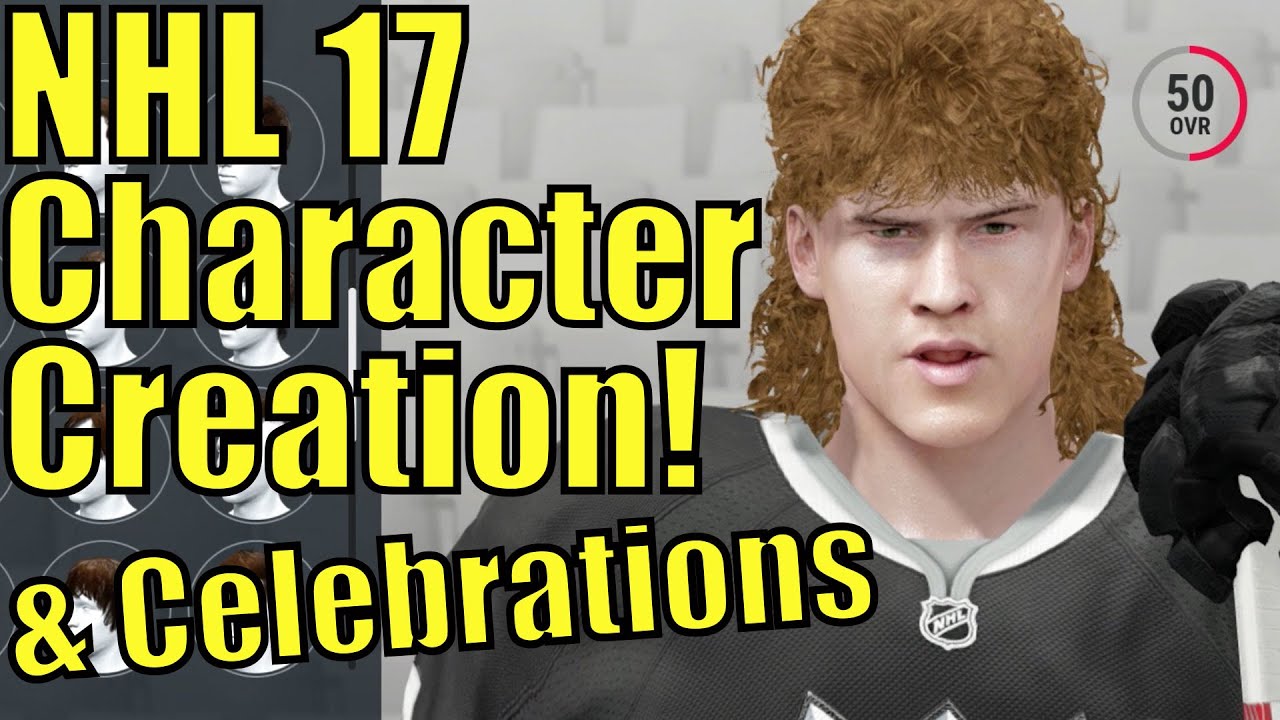 NHL 17 Beta Full In-Depth Character Customization! - ALL 41 Celebrations Showcase!