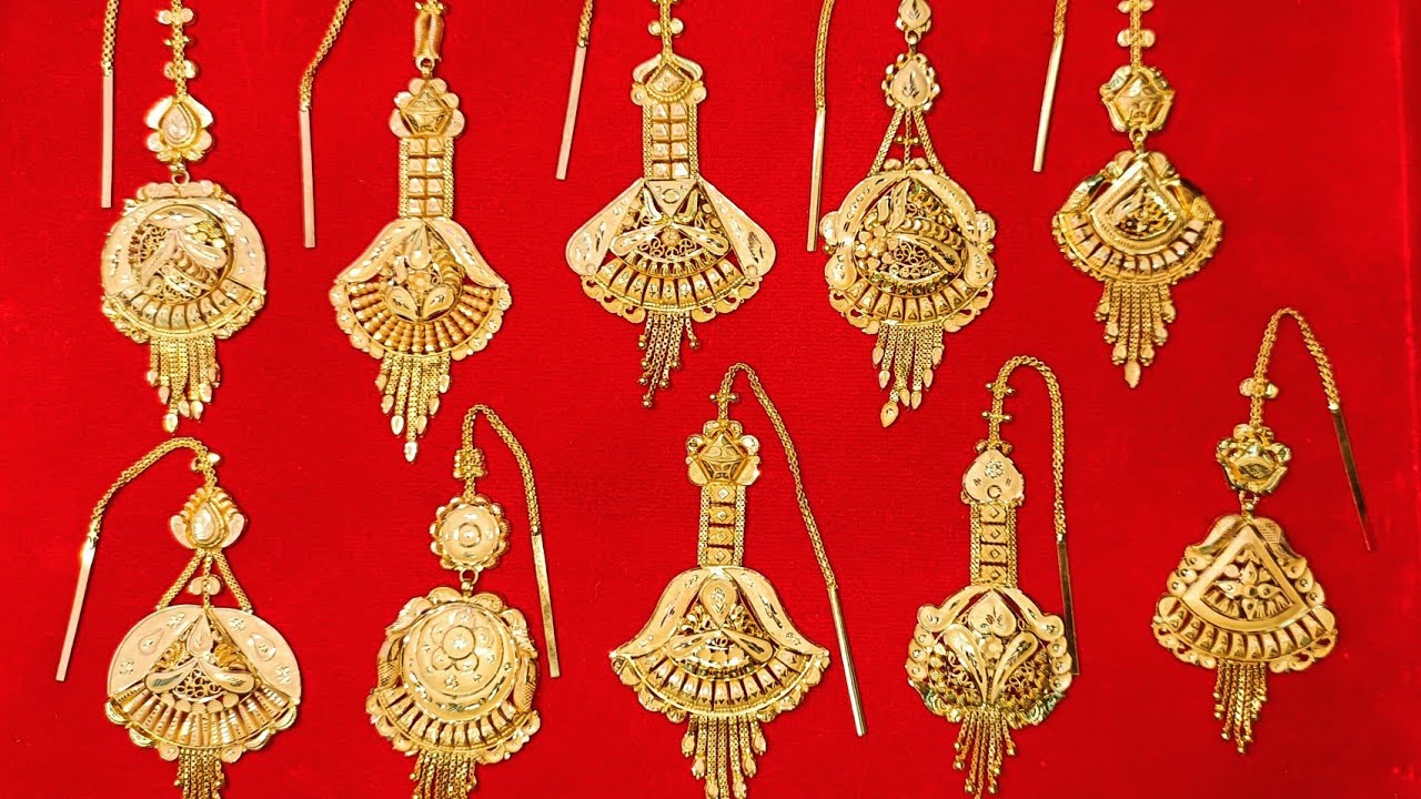 Top 20 Mang tika  /unique design mang tika for SRJ jewellery makers /#gold #trending #handmade