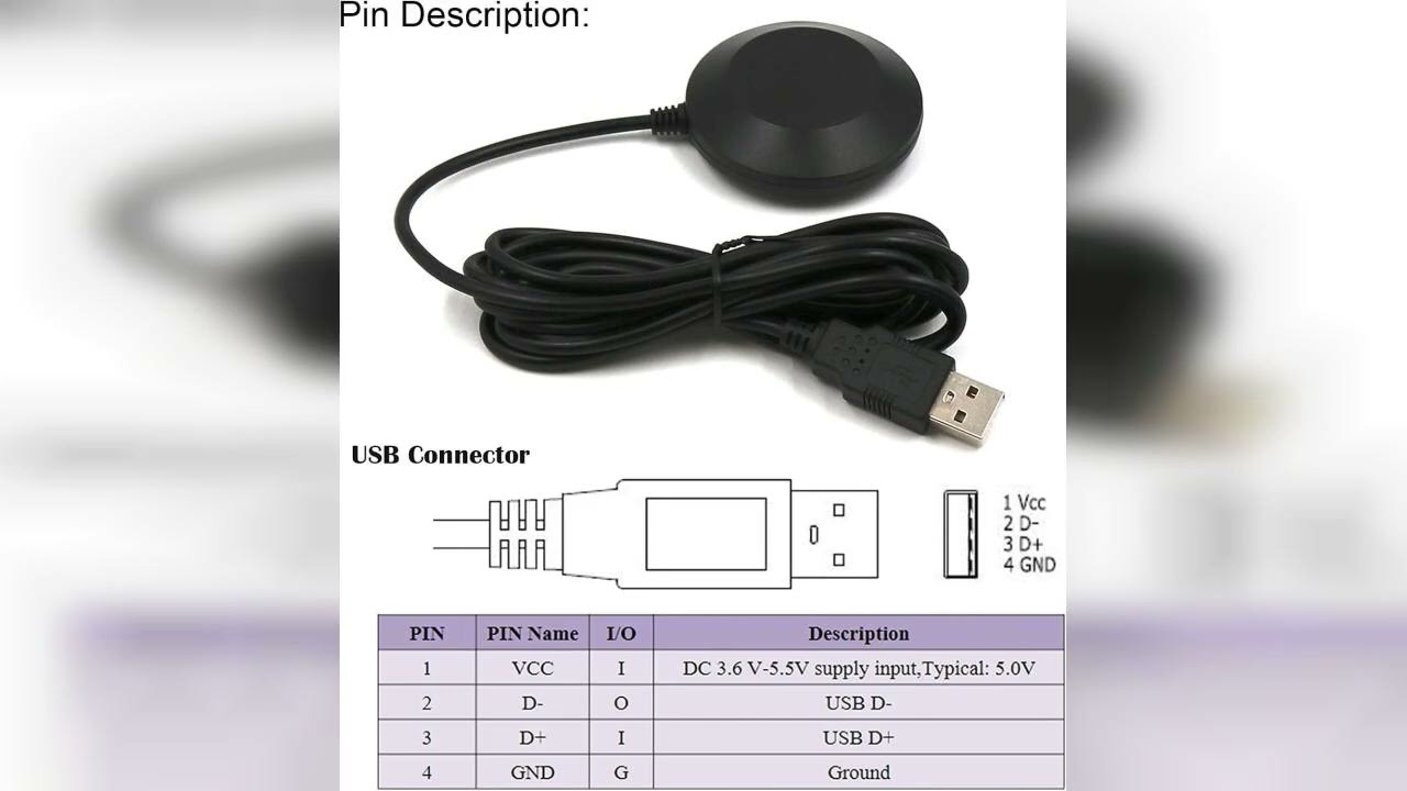 Review: BS-708 G-Mouse USB GPS Dongle Navigation Module G7020-KT Chip External GPS Antenna wit...