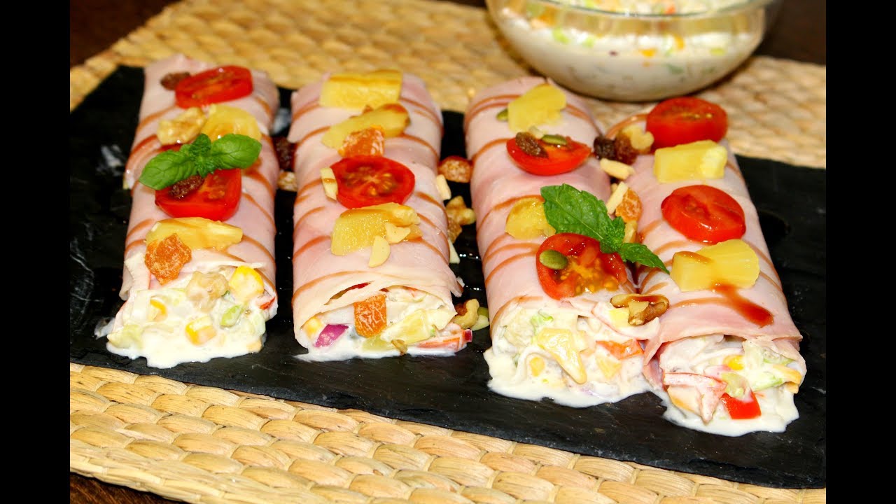 Canelones de jamón cocido  Receta fácil y fresquita ¡¡ESPECTACULARES!!