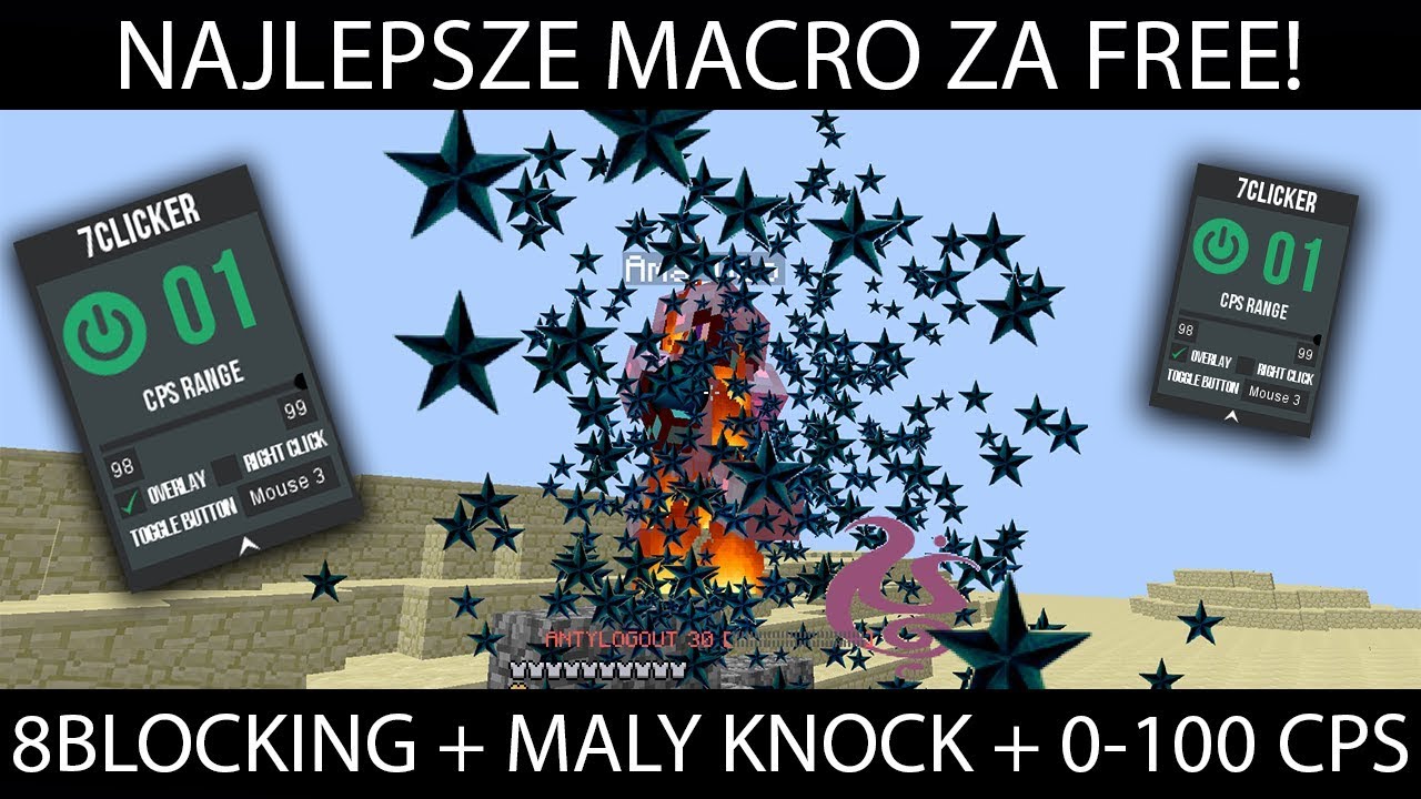 NAJLEPSZE MACRO | ZMIENNE CPS 0-100 | 8BLOCKING + MALY KNOCK | ZA FREE! [7clicker]