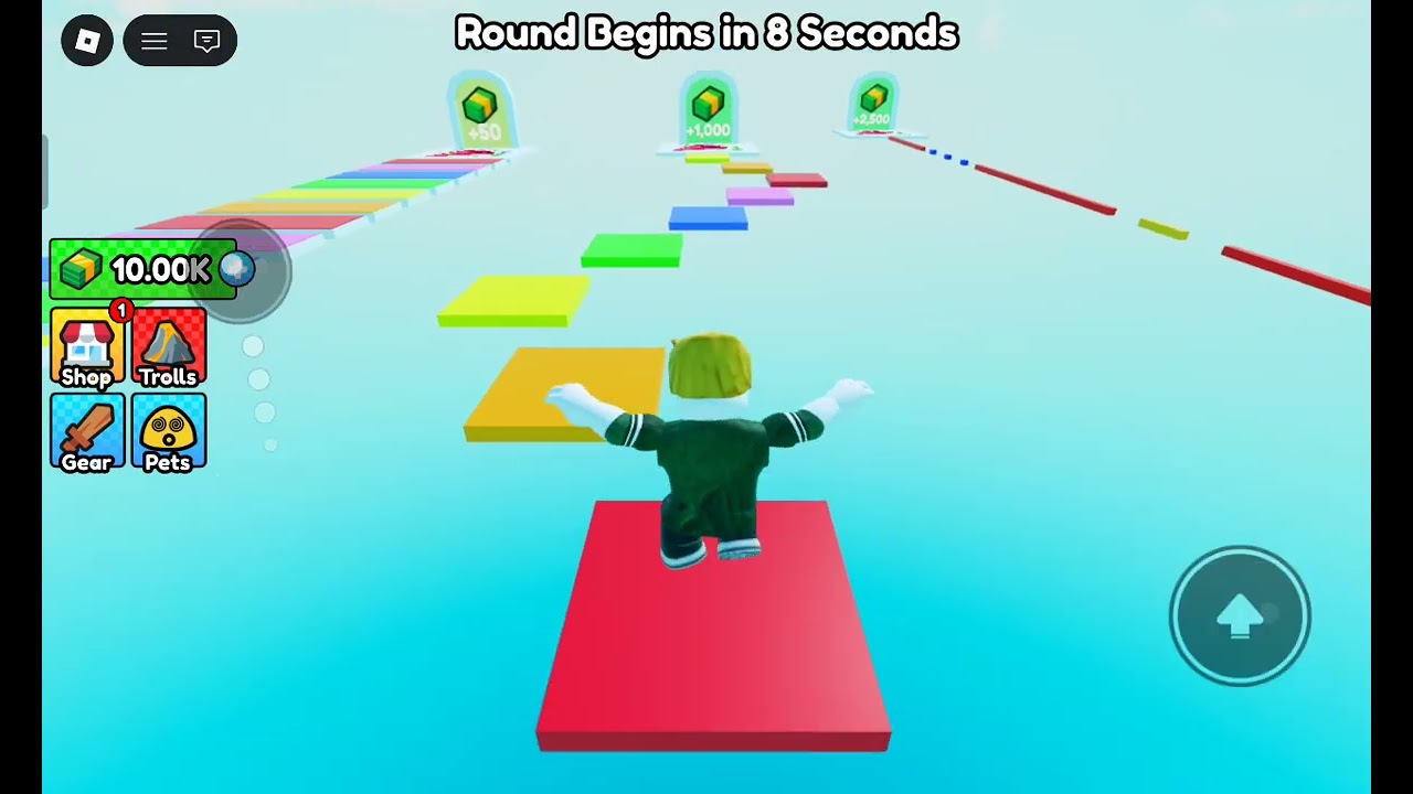 Playing stand on the color or oof in Roblox 