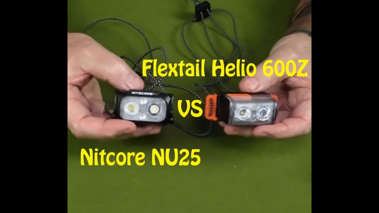 Flextail Helio 600Z VS Nitecore NU25 Head Lamp And The Winner Is??