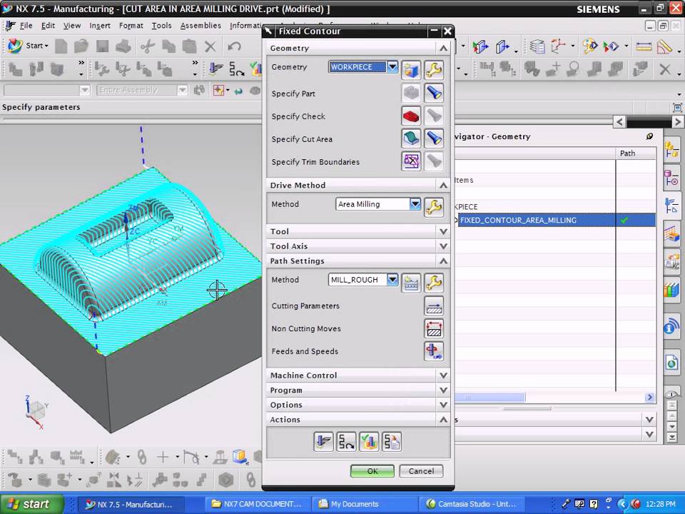 FIXED CONTOUR AREA MILLING.avi