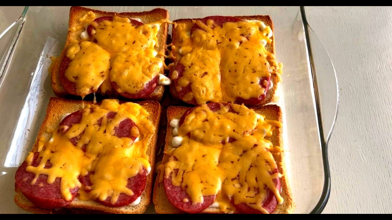 Crispy Cheesy Salami Toast in 5 Minutes