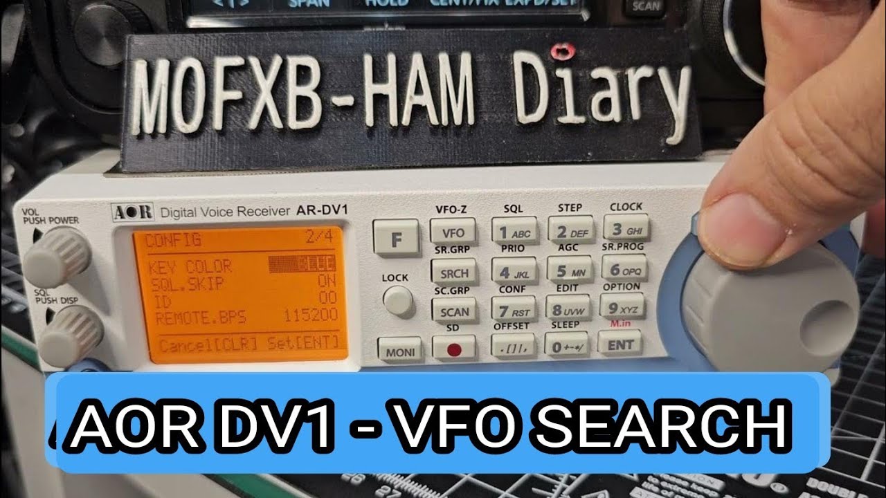AOR DV1 - VFO ПОИСК И СОХРАНЕНИЕ