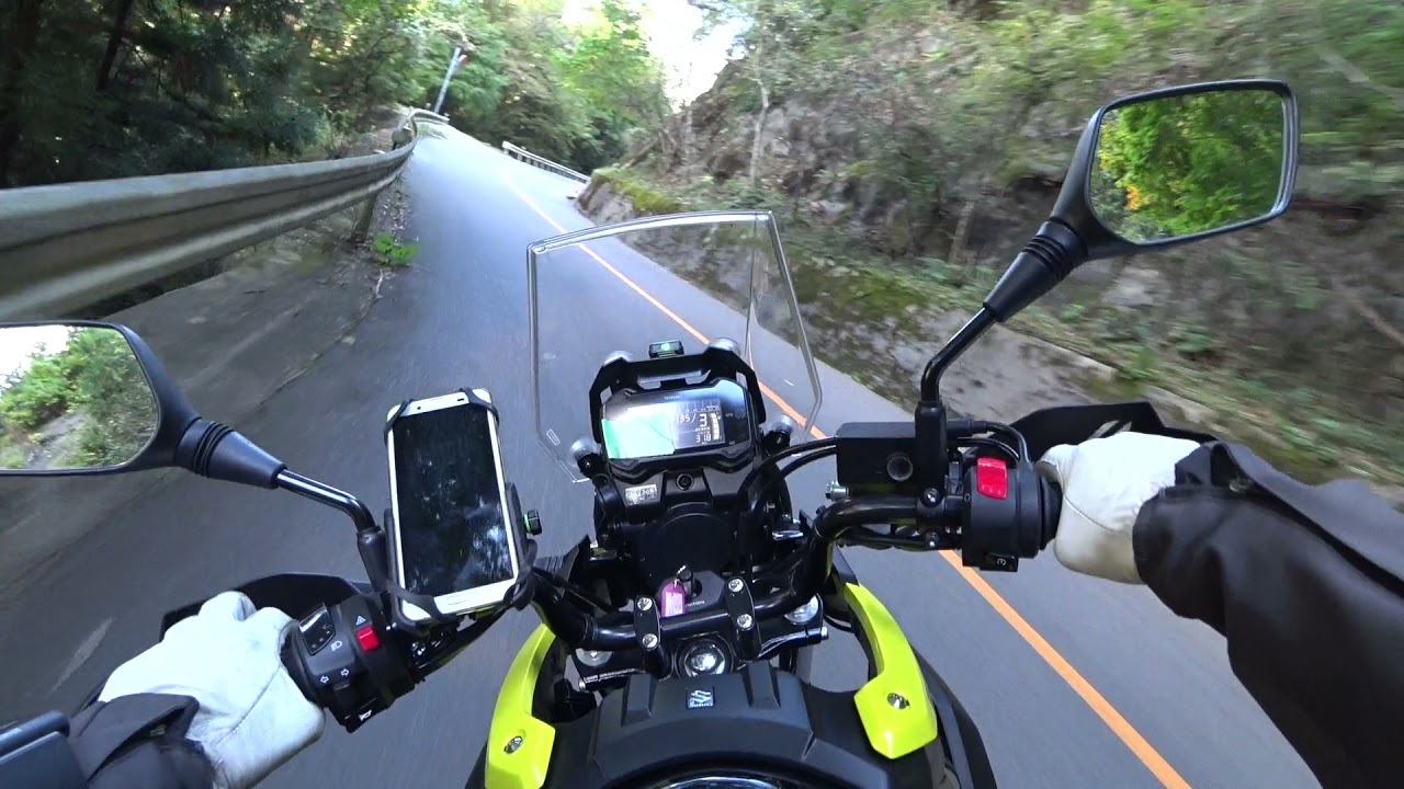 Vストローム250 峠ちょい加速