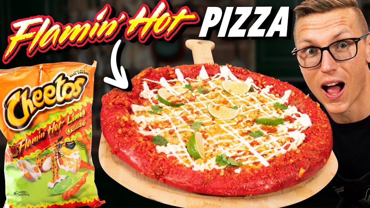 Josh Makes A Flamin’ Hot Cheetos Pizza