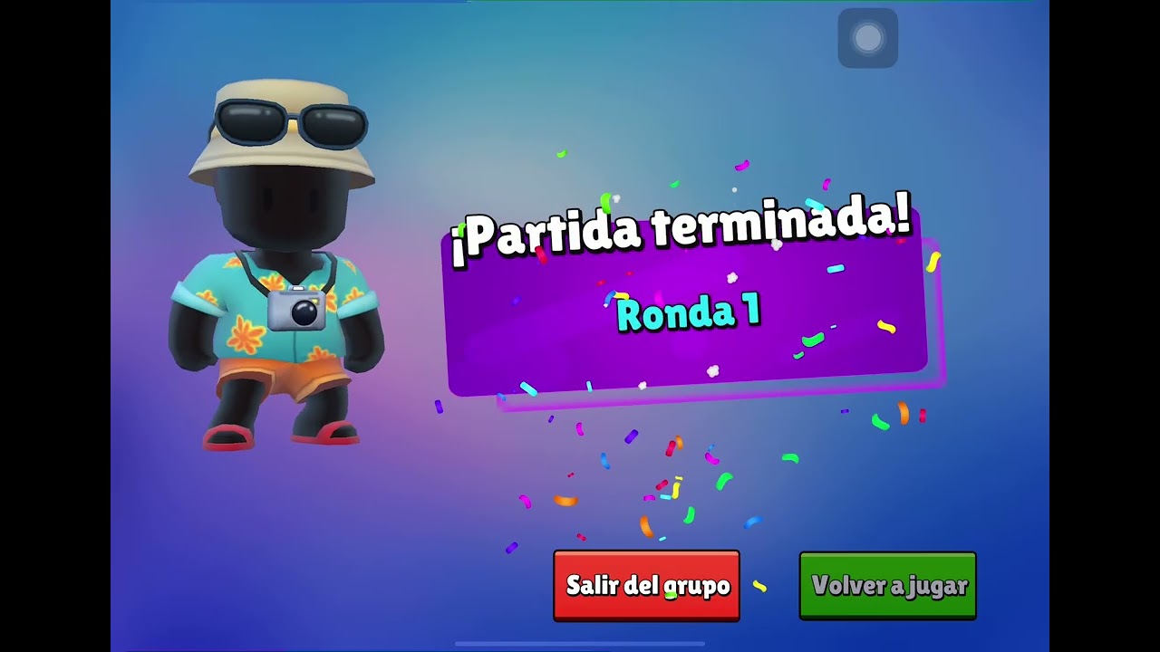 La pantalla de mi primo jugando a STUMBLE GUYS #2