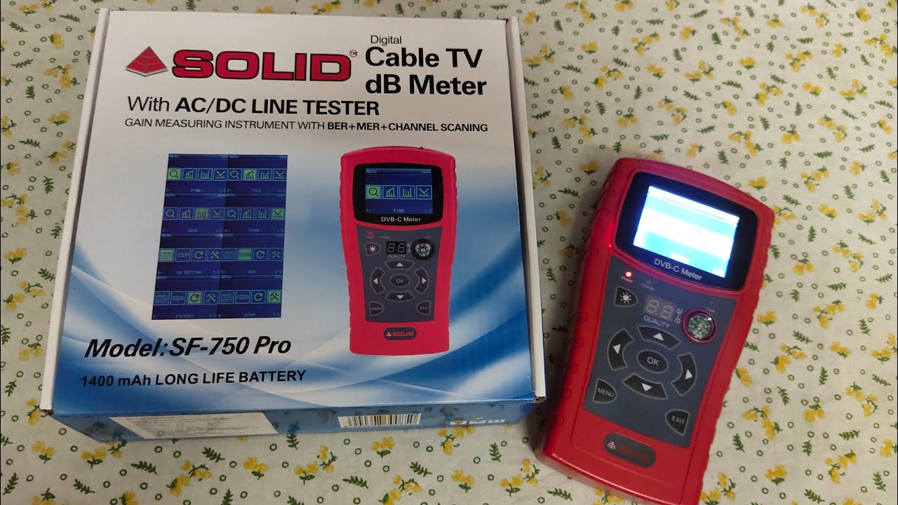 Solid SF 750 PRO Cable Tv Digital  Meter || unboxing solid sf 750 cable meter
