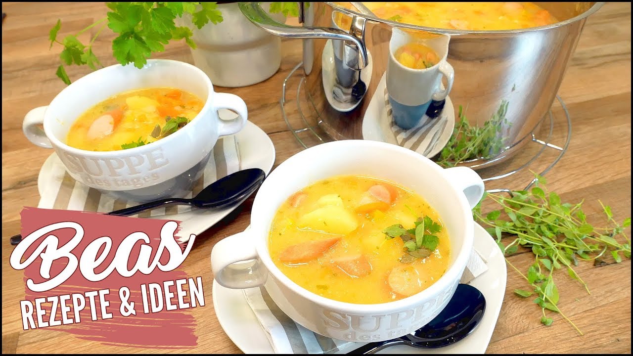 Kartoffelsuppen Rezept mit W&uuml;rstchen 🥘