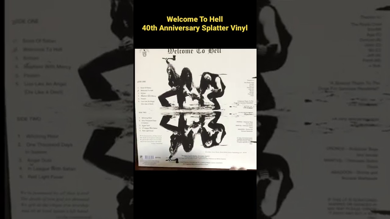 Venom - Welcome To Hell (40th Anniversary Vinyl)