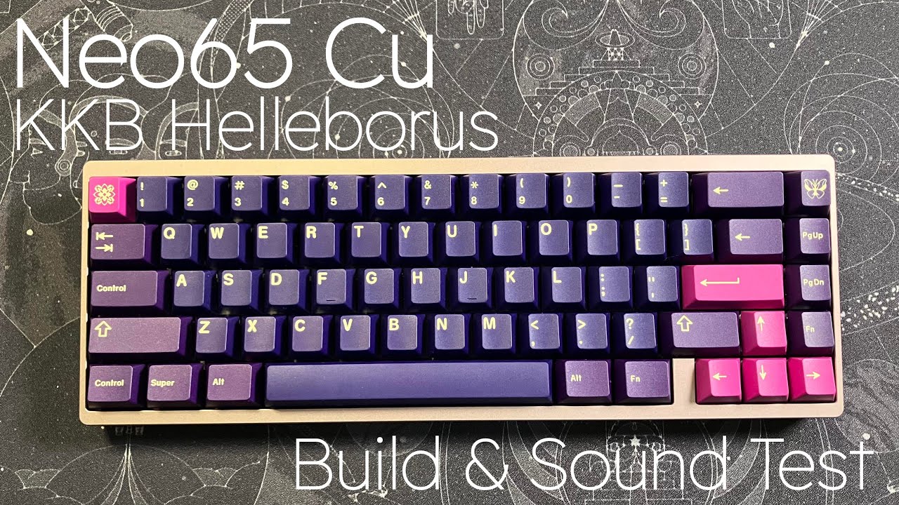 Qwertykeys Neo65 Cu - Grey/Gold #mechanicalkeyboard #qwertykeys #customkeyboard #typing #copper
