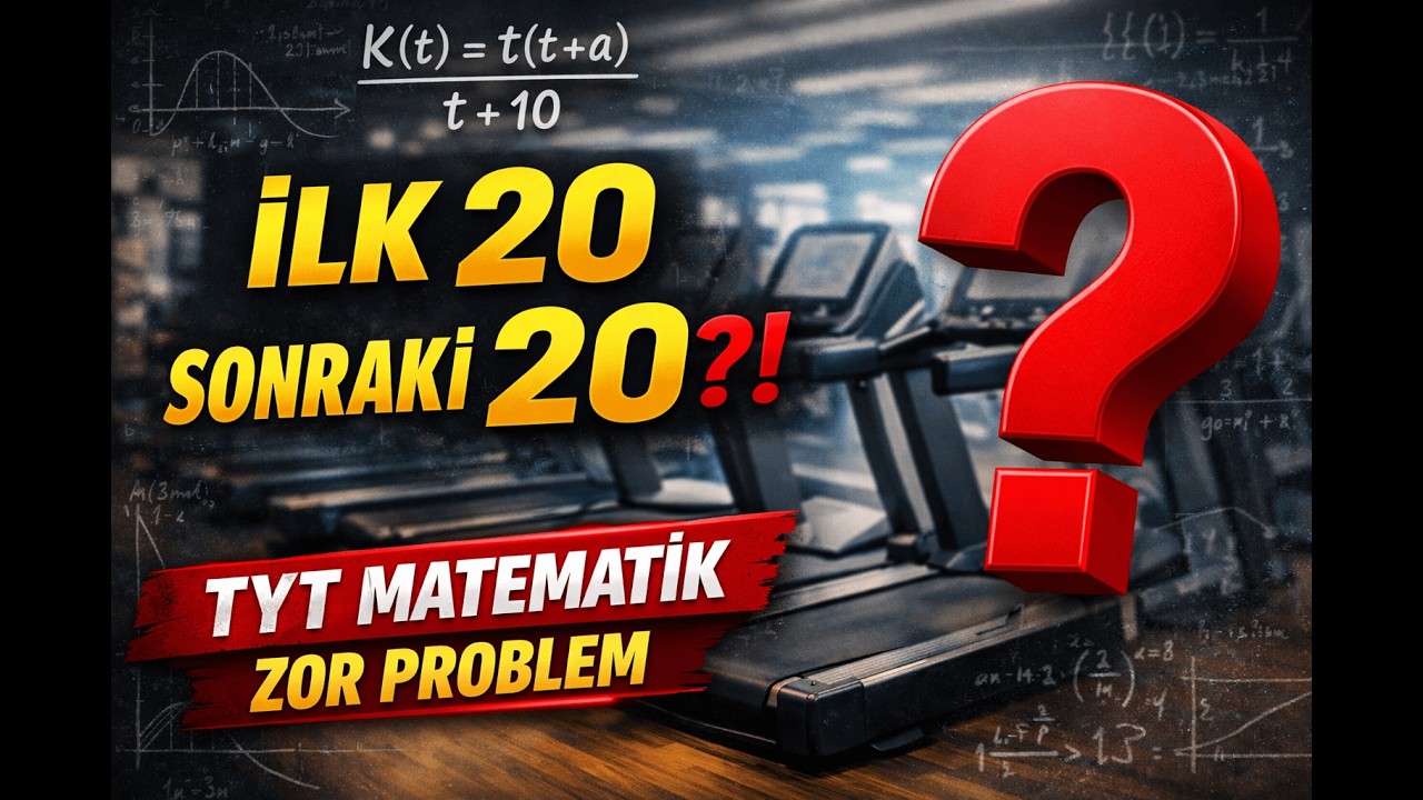 TYT - KPSS - AYT Matematik | Koşu Bandında Yakılan Kalori Hesabı Sorusu (Parametreli) | Oran Orantı