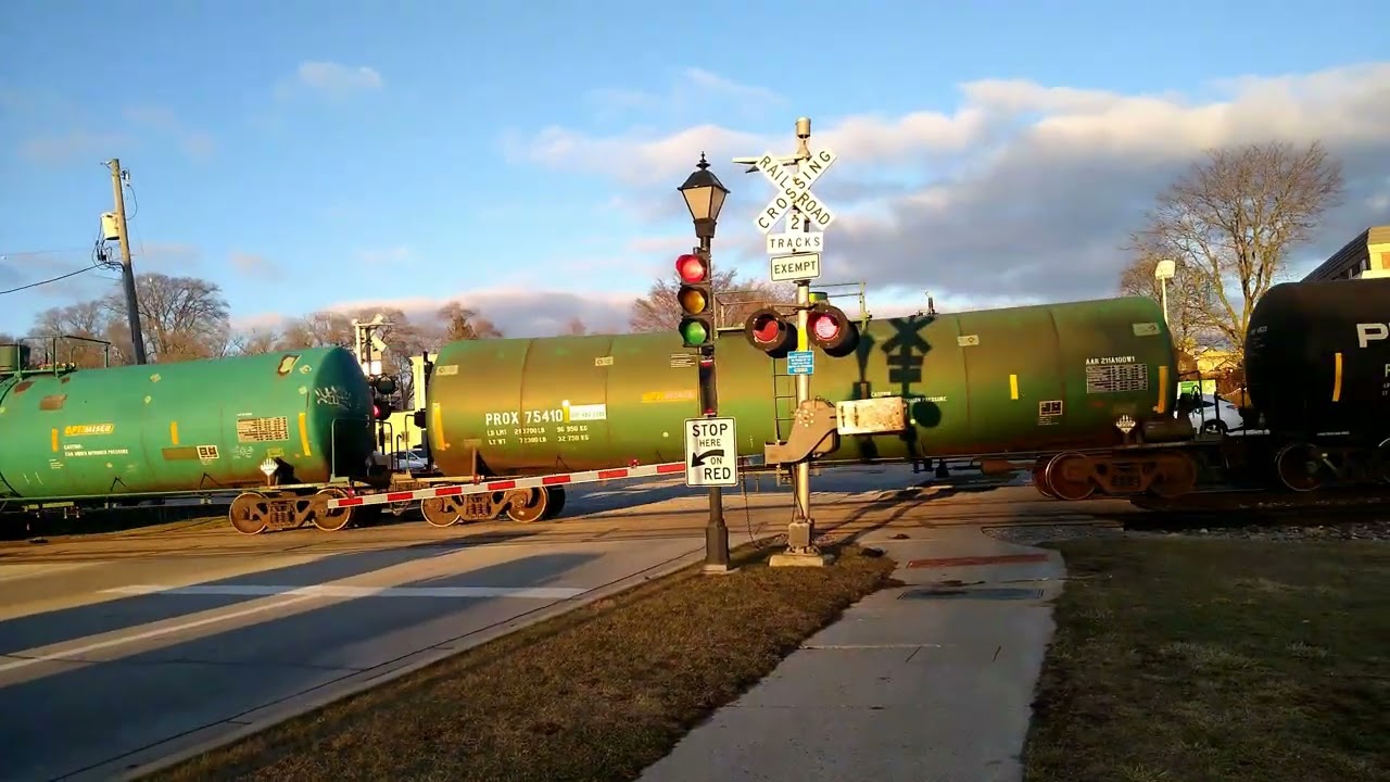 CPKC 249 Westbound Freight Train at Watertown Plank Rd, Elm Grove WI