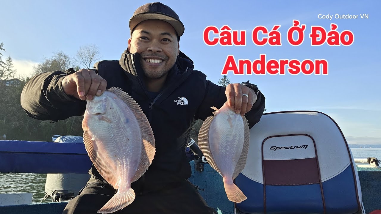 Cody Đi Câu Cá Flounders Ở Đảo Anderson Washington 