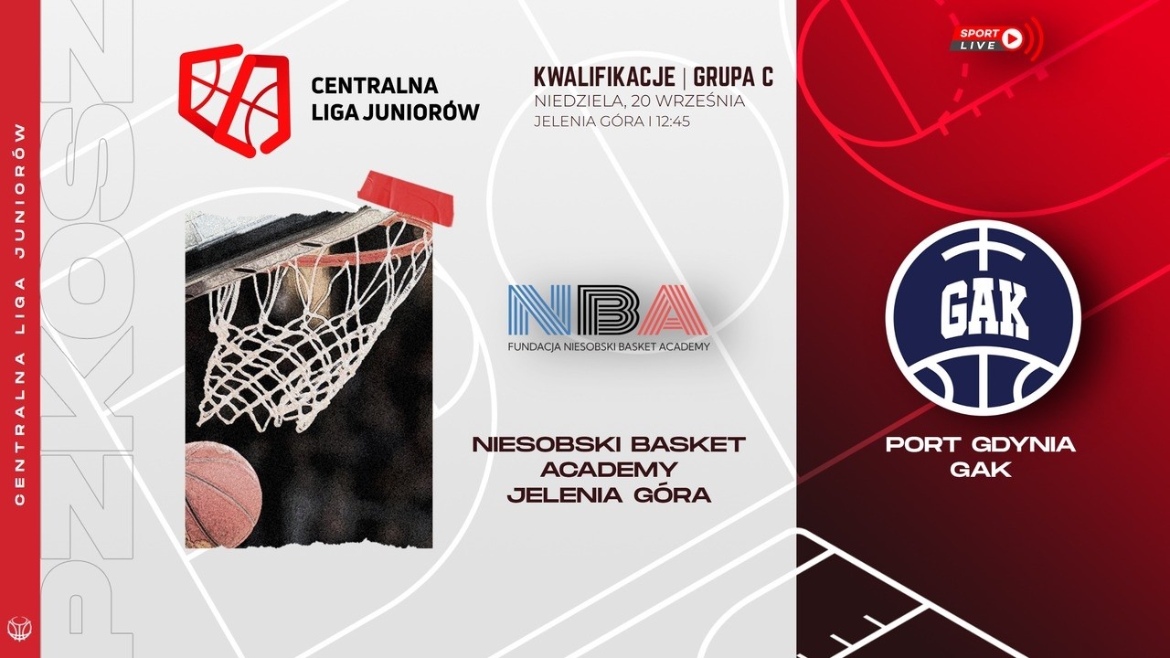 Niesobski Basket Academy Jelenia G&oacute;ra - Port Gdynia GAK (CLJM | Kwalifikacje)