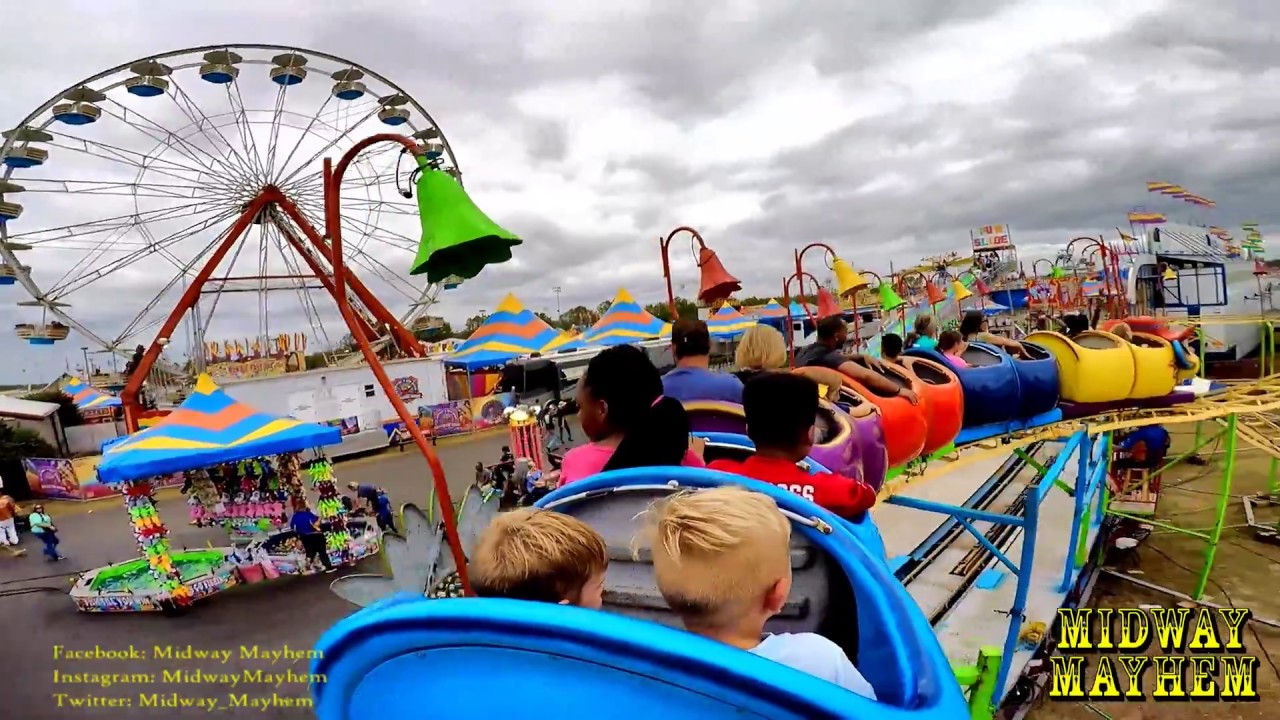 Georgia National Fair Wacky Worm Family Roller Coaster POV!