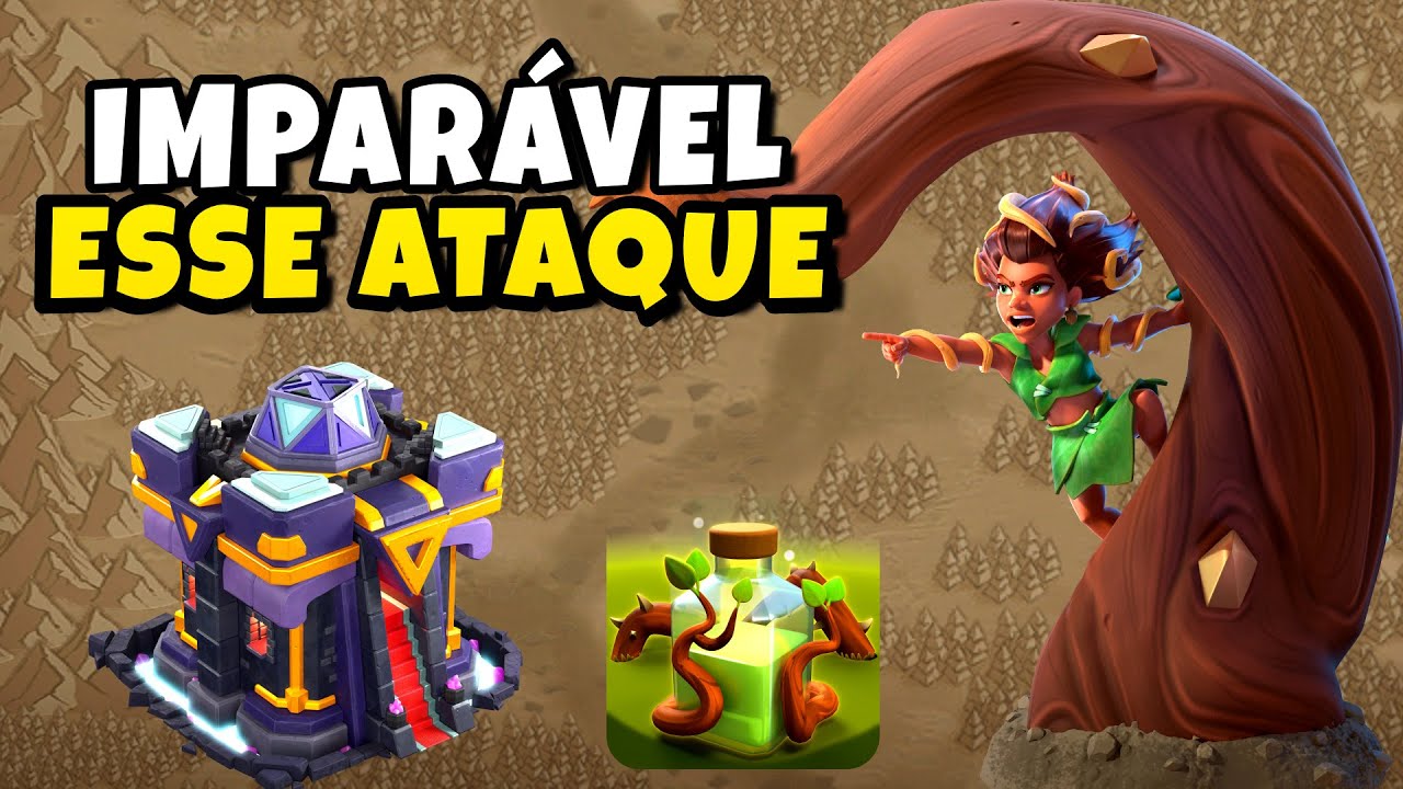 ATAQUE MUITO FORTE E SIMPLES DE USAR NO CV15 | Clash Of Clans