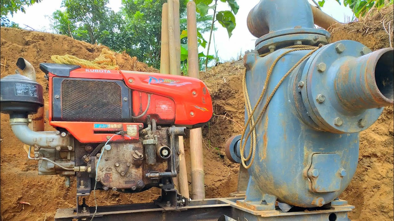 POMPA AIR EBARA 6 INCH, MESIN DIESEL KUBOTA 11 HP