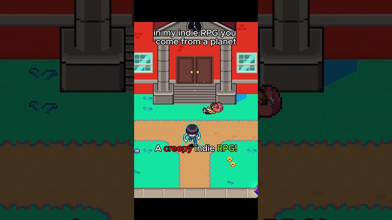 Superhero indie RPG weird story #pixelart #jrpg #earthbound #indiegame #horrorgaming