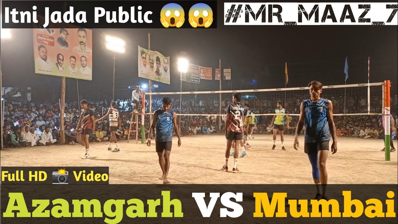 || Bairidih Azamgarh VS Mumbai | { #Mr_Maaz_7 } All india volleyball tournament sherwa Azamgarh ||