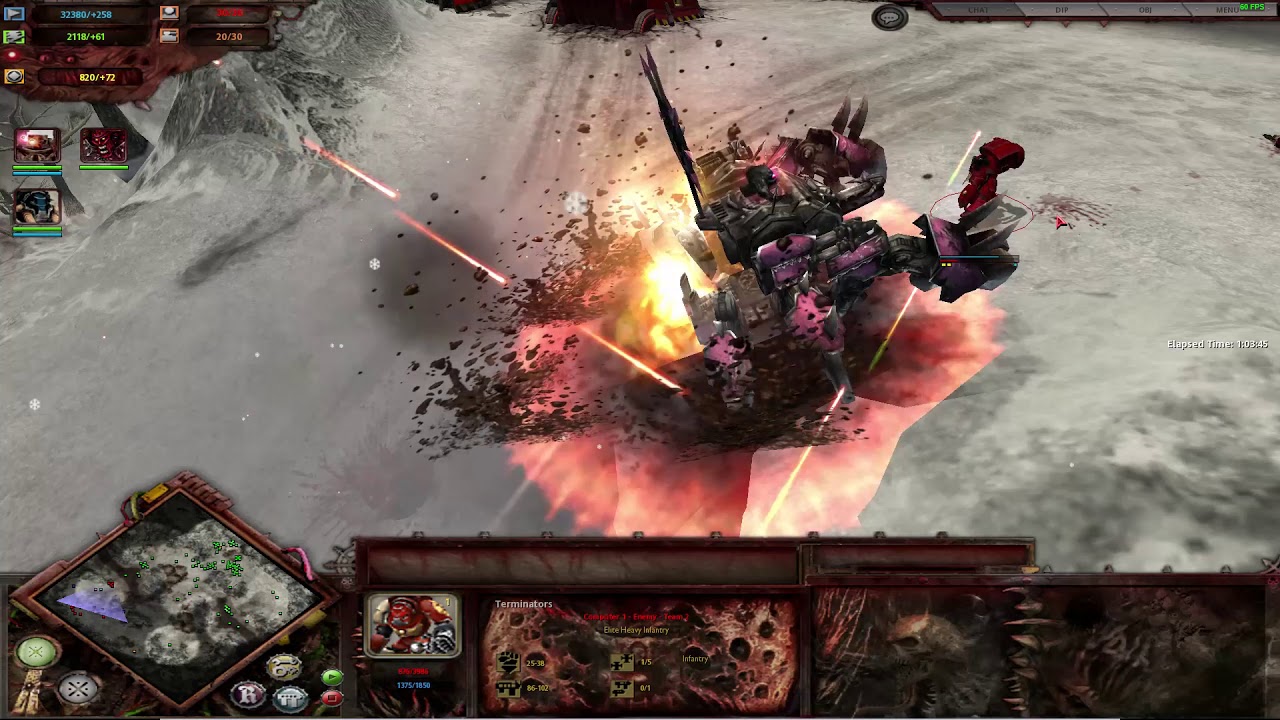 Cute Chaos Defiler eats assault terminators (Ultimate Apocalypse)