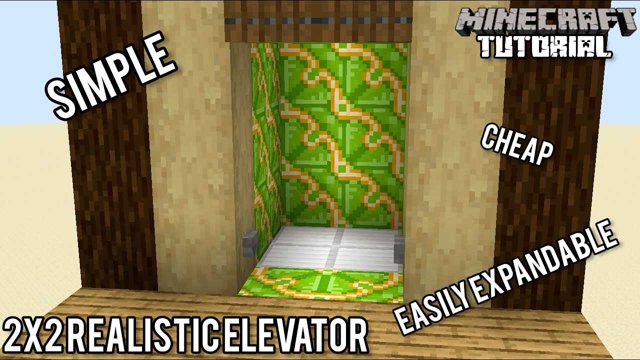 2x2 Multifloor Realistic Elevator | Minecraft 1.21 Redstone Tutorial