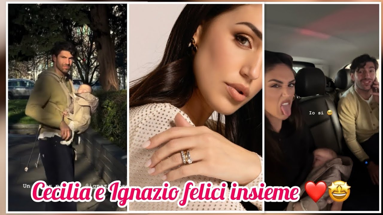 IGNAZIO super papà 🤩 Felice con CECILIA e CLARA ISABEL ❤️ #spettegolatv 