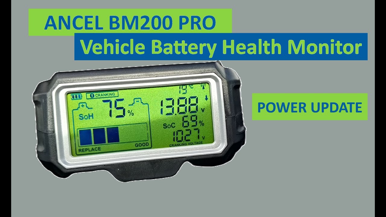 ANCEL BM200 PRO - Power Draw Update