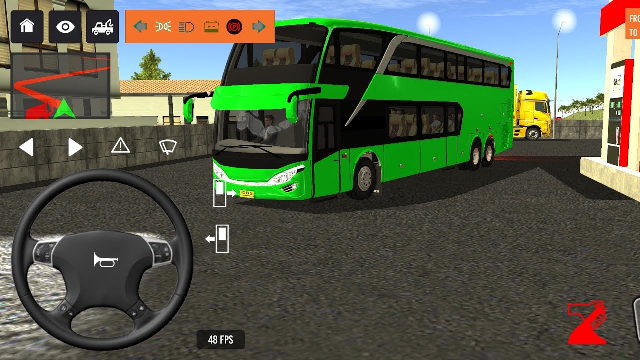 BUS SIMULATOR INDONESA || 🚍Bus  Driving👮‍♂️ City • new Coach bus Simulator-Android Gameplay Bus 2025