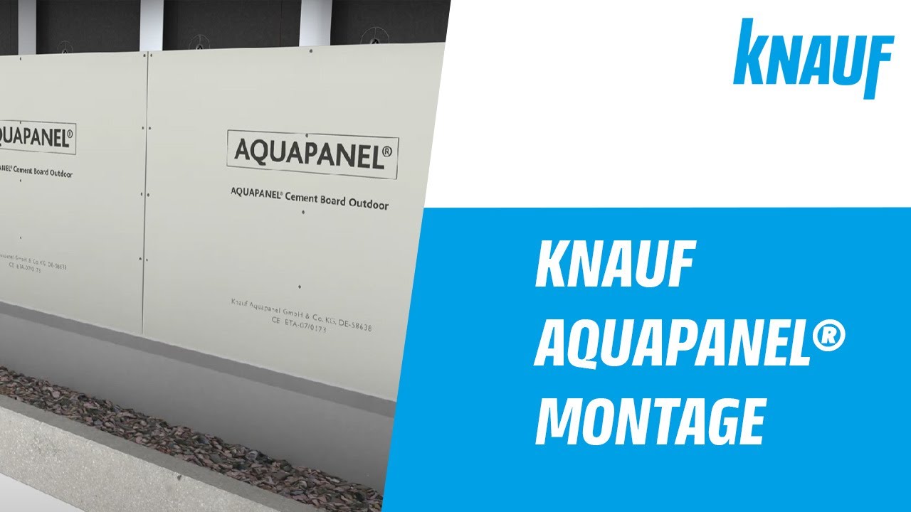 Knauf AQUAPANEL® - Montage einer vorgehängten hinterlüfteten Fassade (VHF)