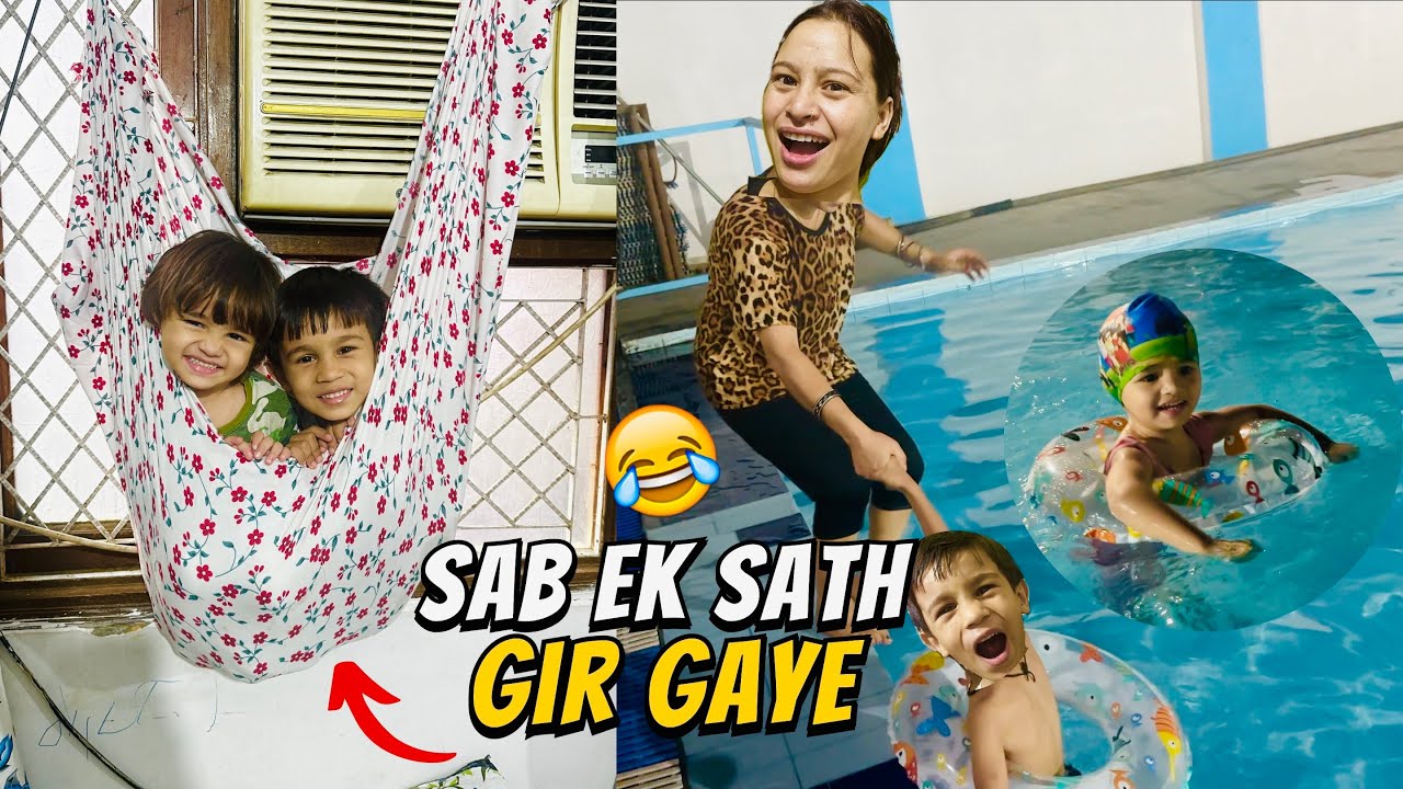 Bhai Behan Ne Milkar Kaand Kar Diya 😱 Swimming Pool Masti With Family 😍 | Negi & Family