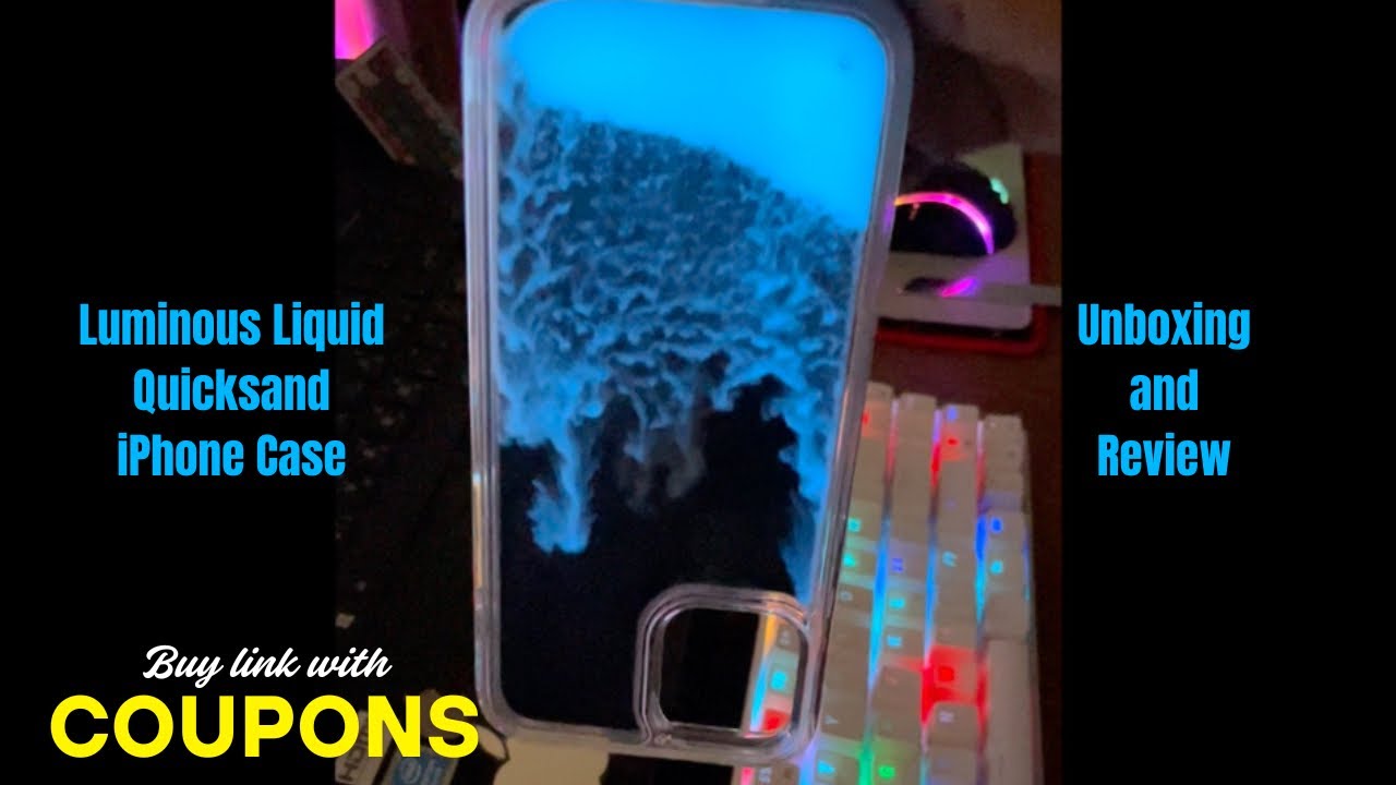 Liquid Quicksand Luminous iPhone Case Unboxing and Review #iPhoneaccessories #phonecases #unboxing